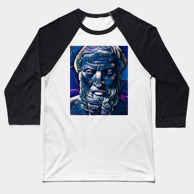 Herodotus Portrait | Herodotus Artwork 5 Baseball T-Shirt by JustLit